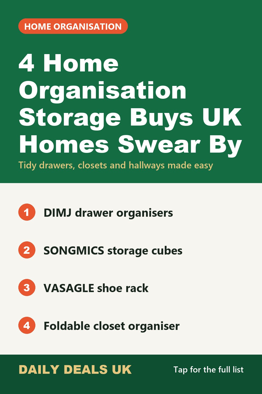 4 Home Organisation Storage Buys UK Homes Swear By